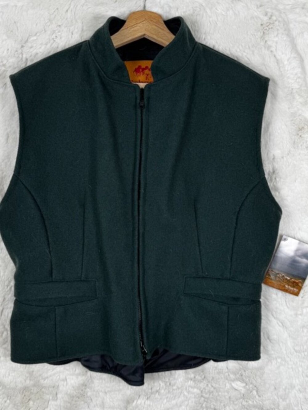 Schaefer Outfitter Ranchwear Cheyenne 905 Wool Women's Vest Green Lined Large